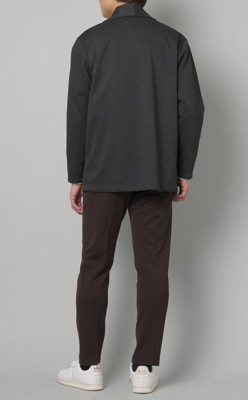 ジャカードボタンレスカーディガン