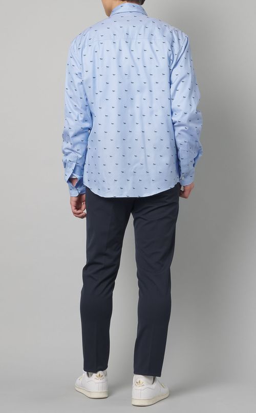 フォックスプリントカジュアルシャツ