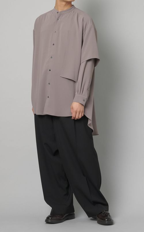 ウールギャバサルエルパンツ