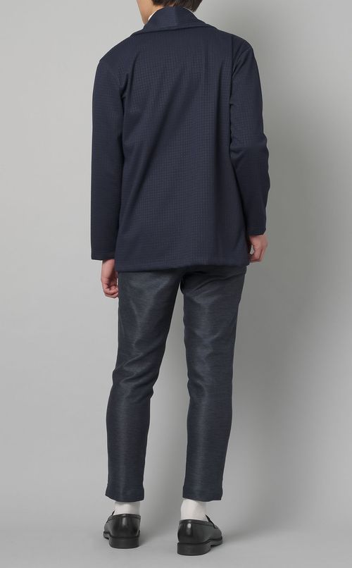 ジャカードボタンレスカーディガン