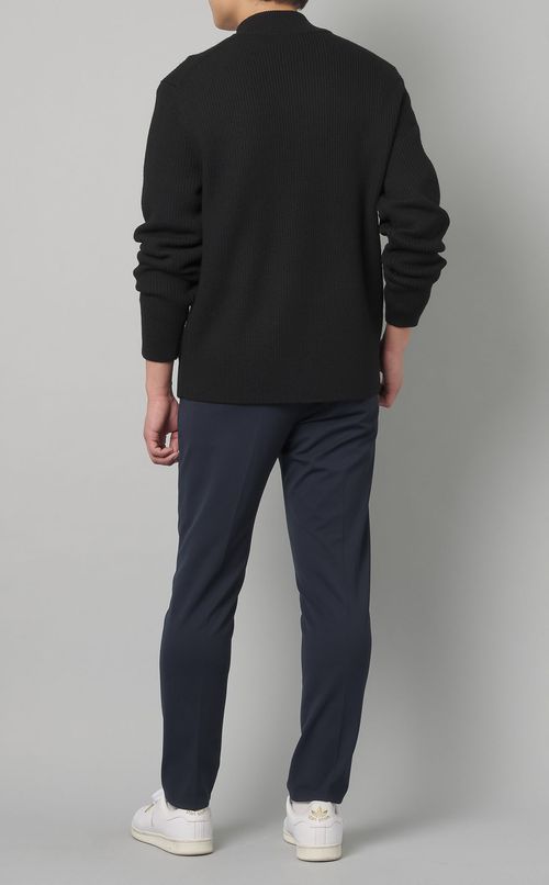 メリノリブジップアップカーディガン