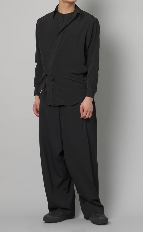 ウールギャバサルエルパンツ