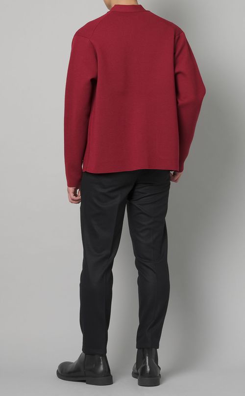 メリノウールVネックカーディガン