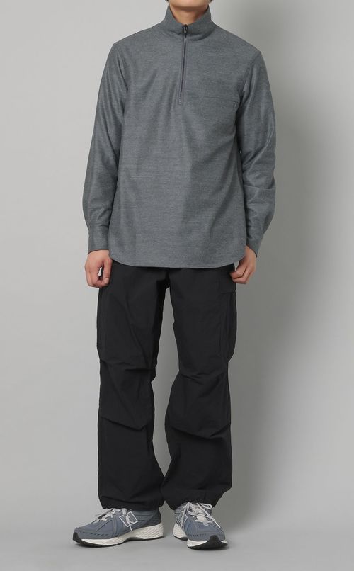 マットバランサーハーフジップシャツ