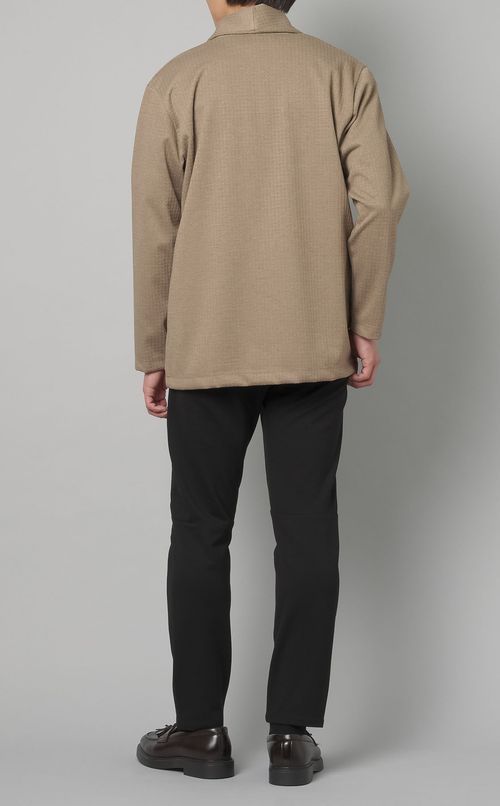 ジャカードボタンレスカーディガン