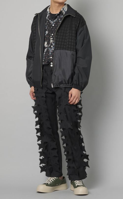 【reADdress】パッチワークスポーツブルゾン