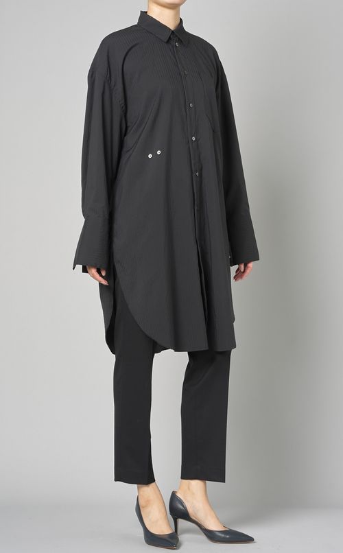 ストライプビッグシャツ