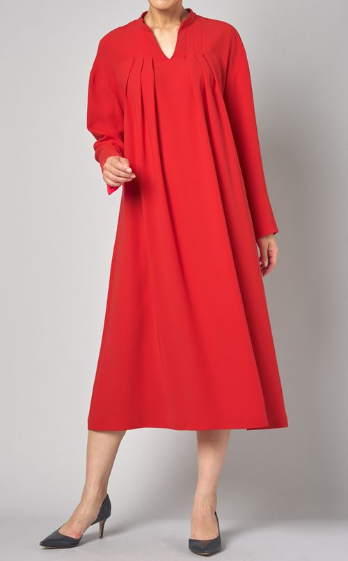 ドライジョーゼットキーネックワンピース