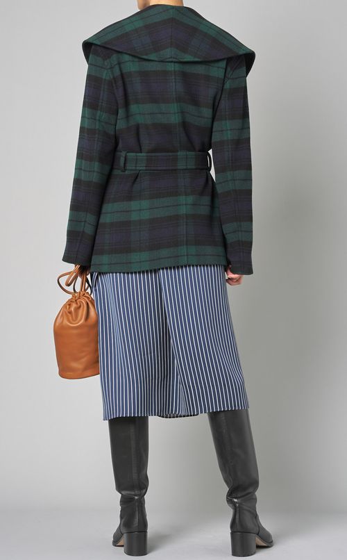 ラウンドカラーショートコート