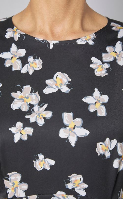 フラワープリントワンピース