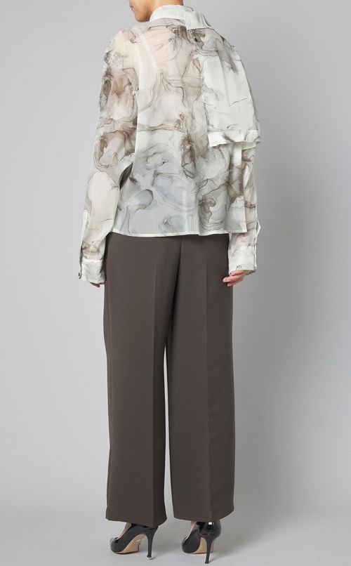 マーブルペイントデザインシャツ