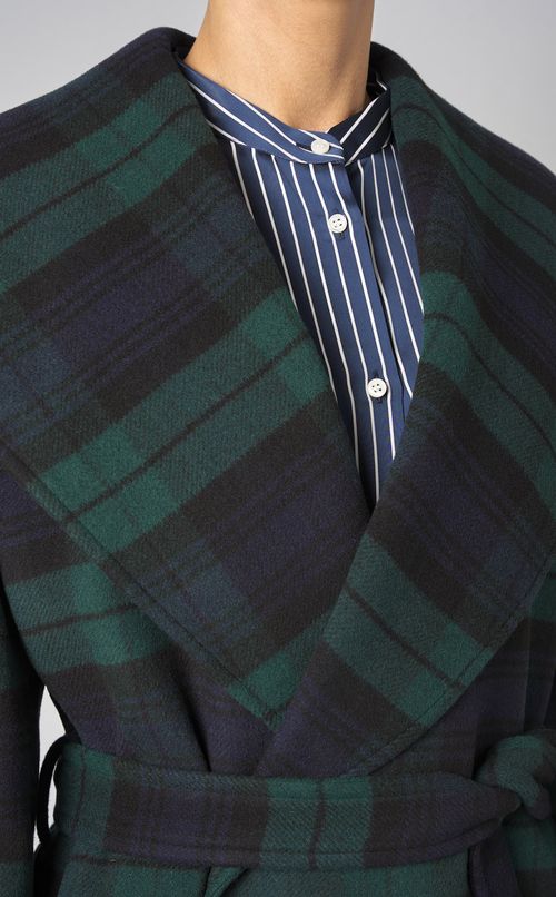 ラウンドカラーショートコート