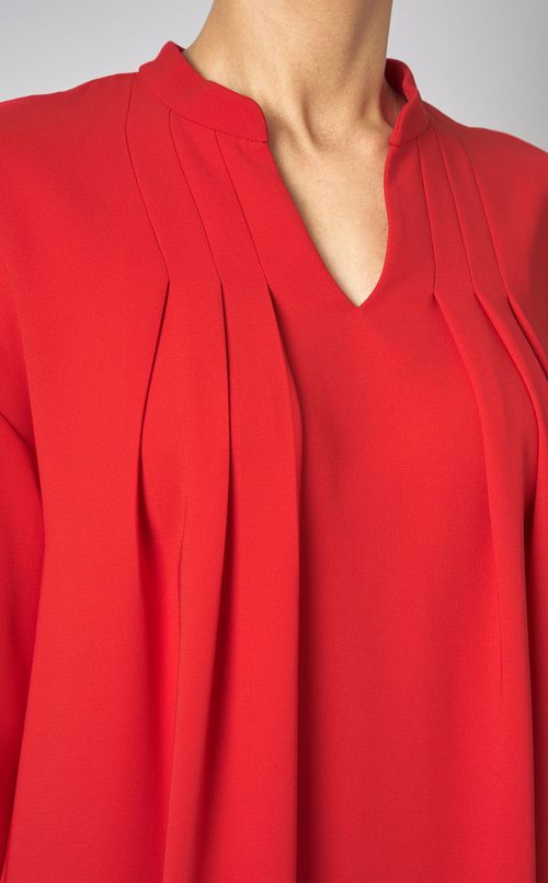 ドライジョーゼットキーネックワンピース