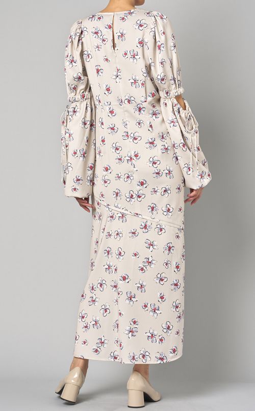 フラワープリントワンピース