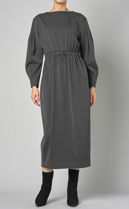 ギャバジンウエストマークワンピース