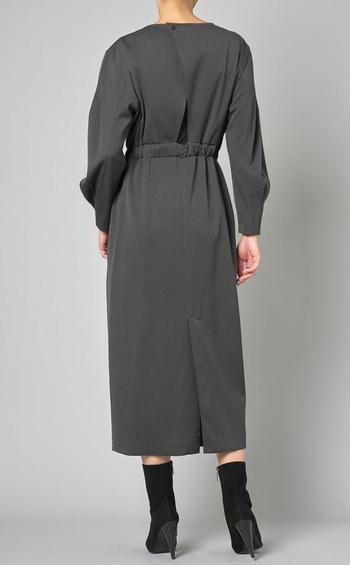 ギャバジンウエストマークワンピース