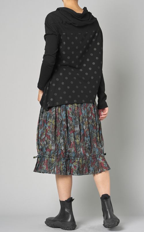 プリントジョーゼットプリーツスカート