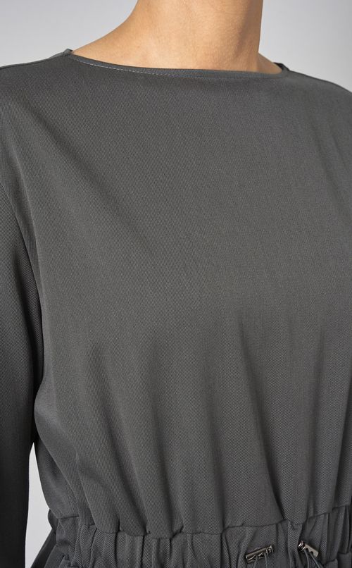 ギャバジンウエストマークワンピース