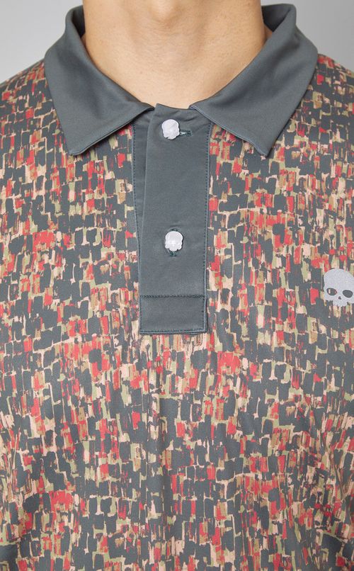 【手洗い可】カモフラージュプリントポロシャツ