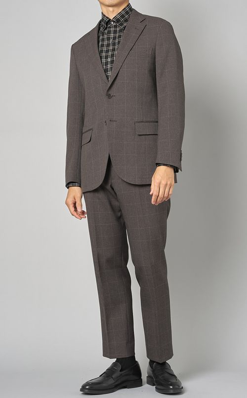 コットンヤクチェックシャツ