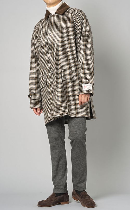 ガンクラブチェックハンティングコート