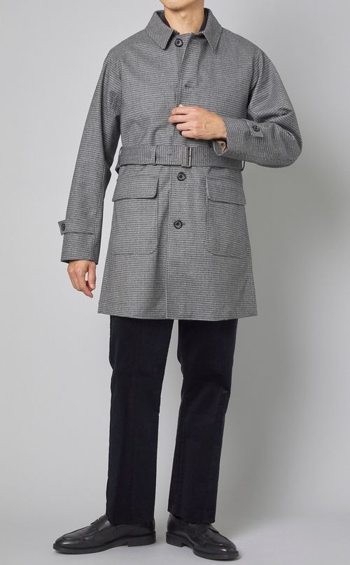 ラミネートウールコート