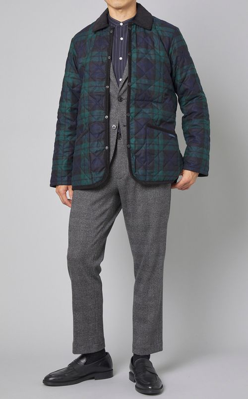 グレンチェックチドリジャケット