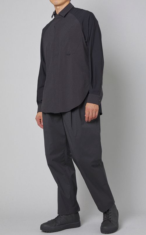 ウールポリタックテーパードパンツ