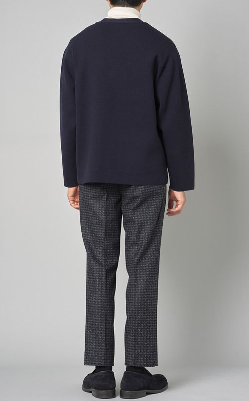 ラムウールVネックカーディガン