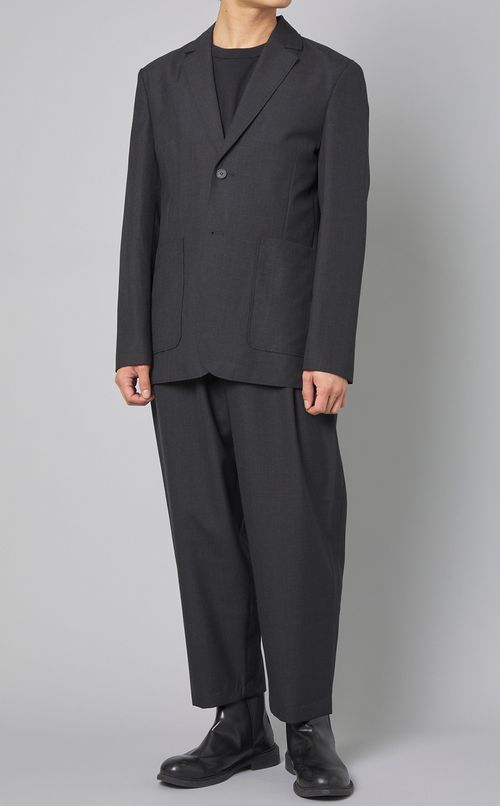 ウールパッチポケットシングルジャケット