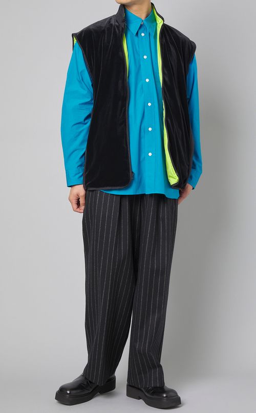 リバーシブルベロアベスト