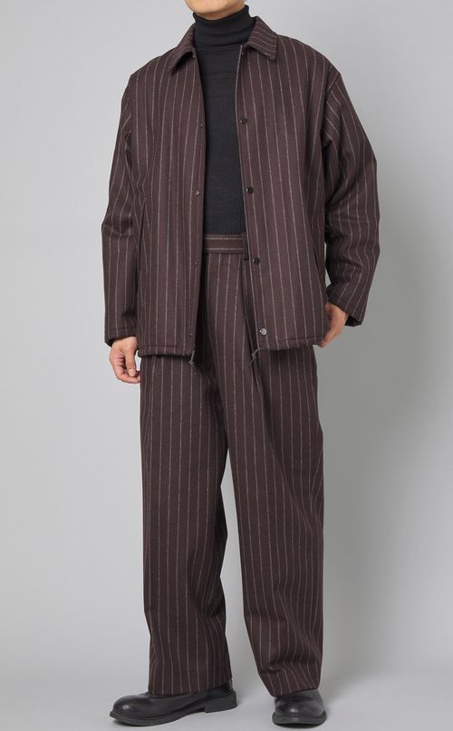 ストライプコーチジャケット