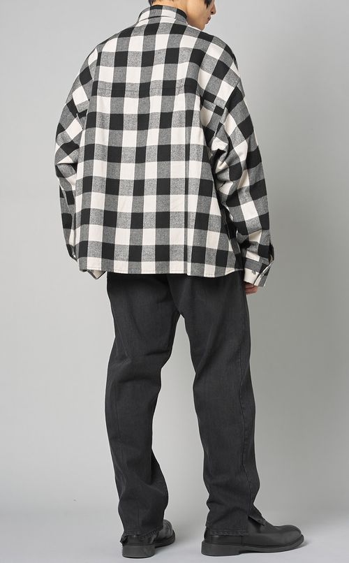 エアブラシチェックシャツ