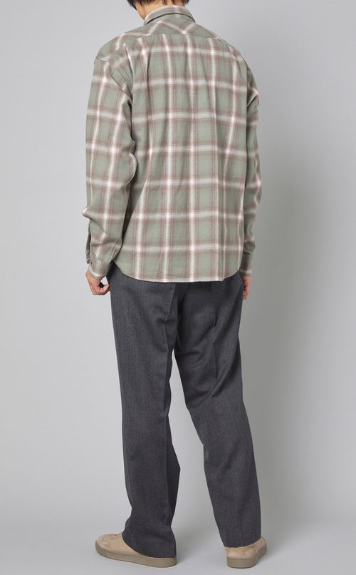 コットンオンブレチェックシャツ