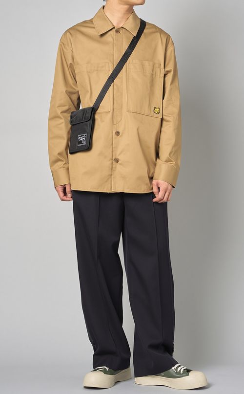 フォックスパッチチノオーバーシャツ