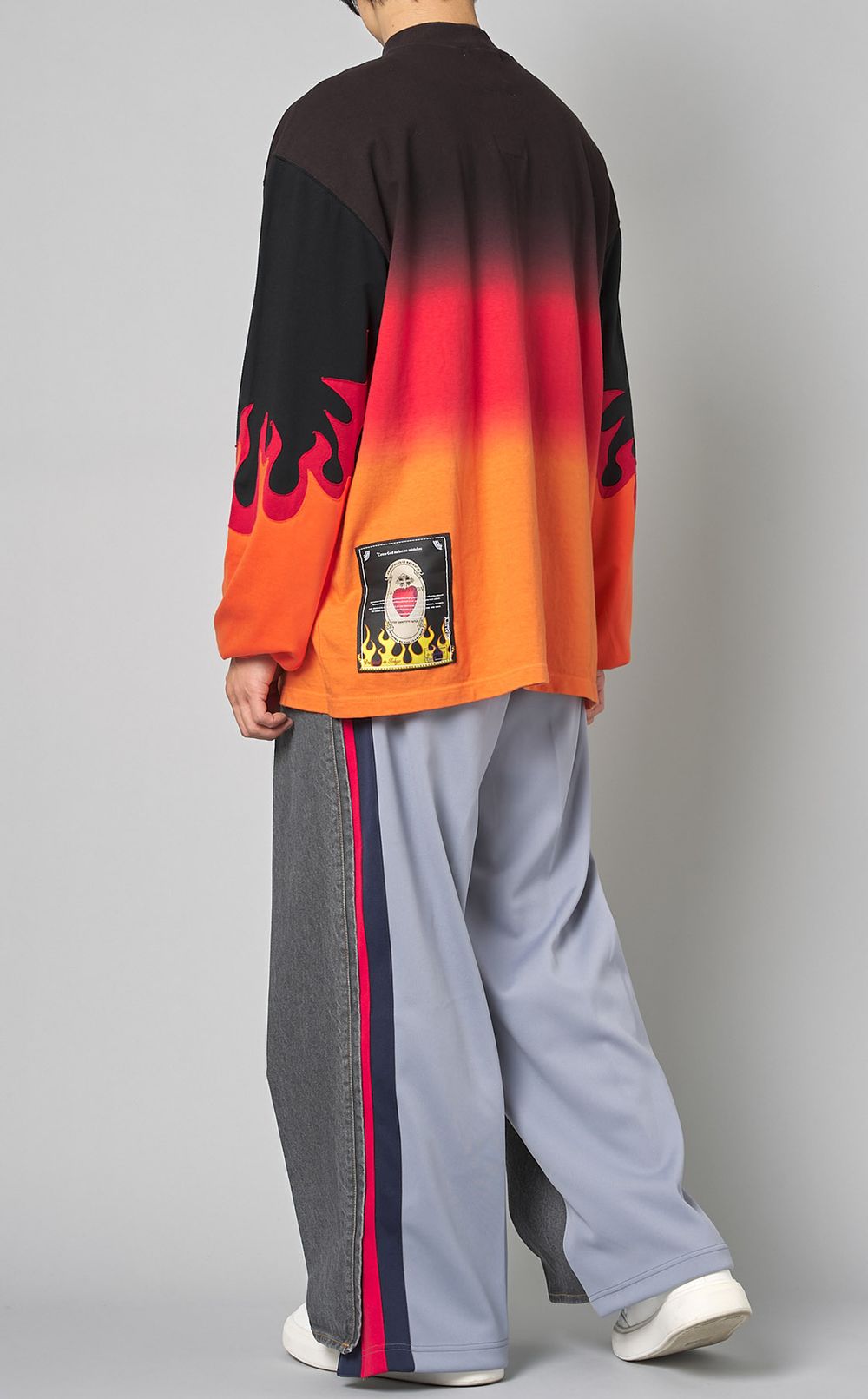 PAMM グラデーション長袖Tシャツ TENDER PERSON|グラデーションフレイムロングTシャツ