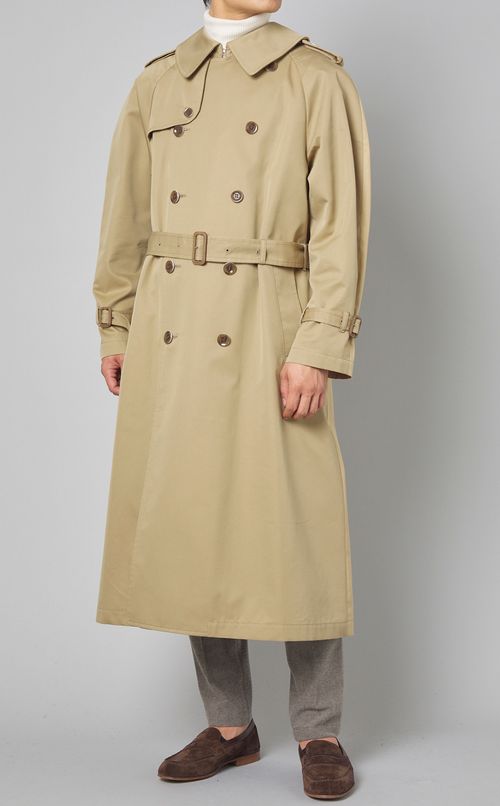 ダブルフロントトレンチコート