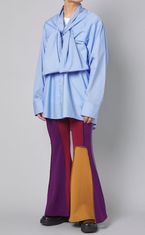 アシンメトリカルパッチワークパンツ