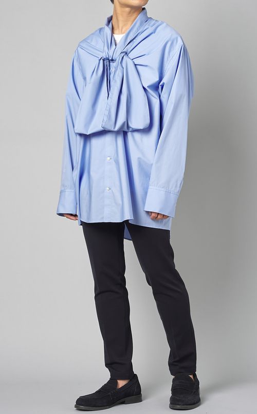 フロントリボンシャツ