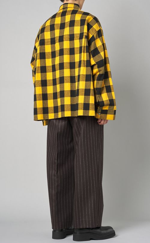 エアブラシチェックシャツ