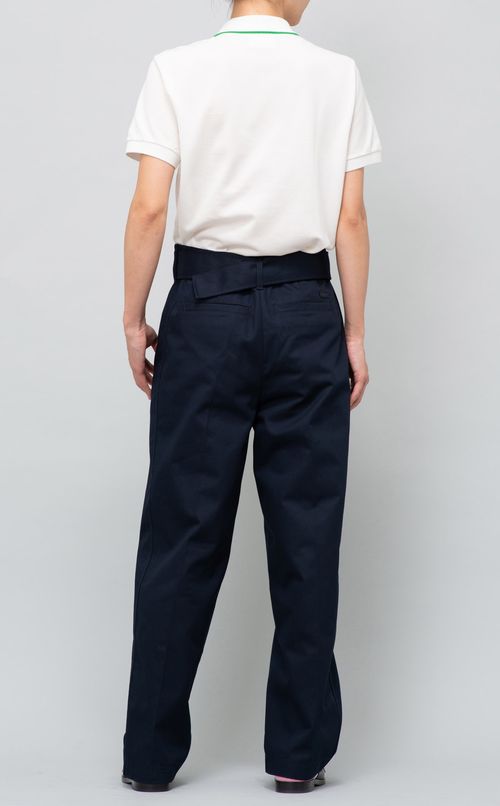 ベルト付コットンワイドパンツ