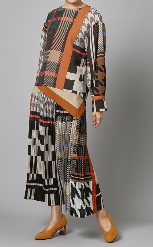 マルチプリントブラウス