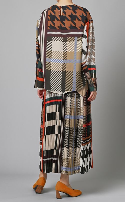 マルチプリントブラウス