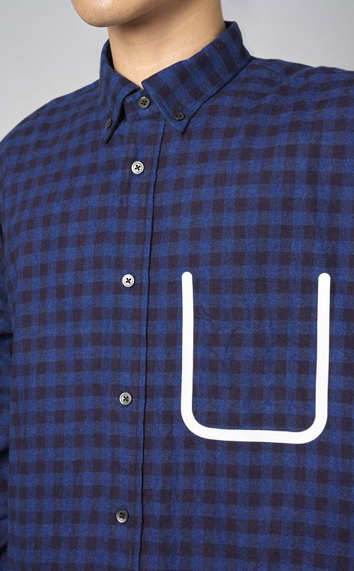 ボタンダウンチェックビッグシャツ