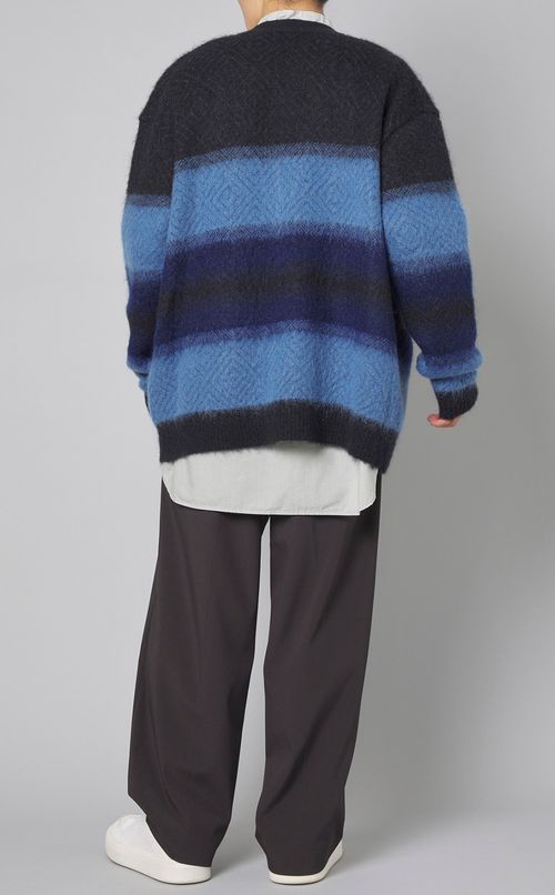 グラデーションファーカーディガン