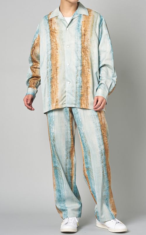 グラデーションプリントパンツ