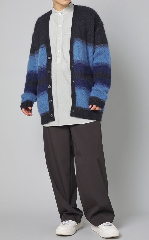 ガーメントダイバンドカラーシャツ