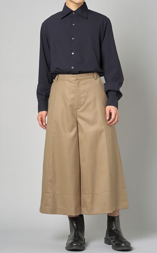 ウールストレッチシャツ