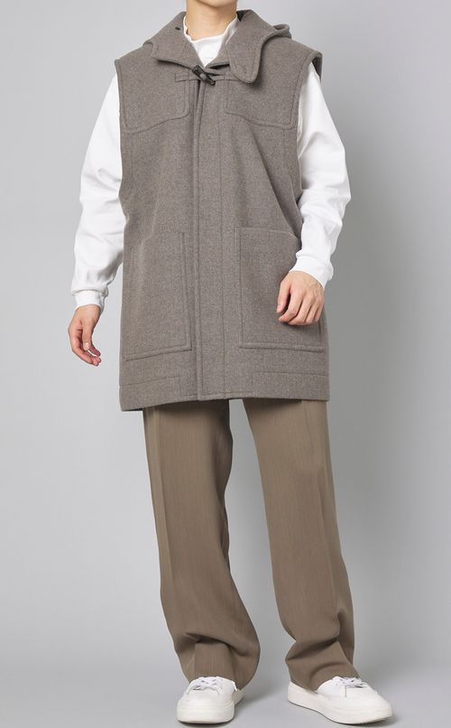 ウールカシミヤメルトンベスト