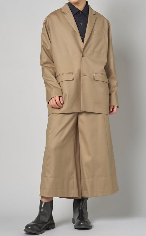 ウールストレッチシャツ